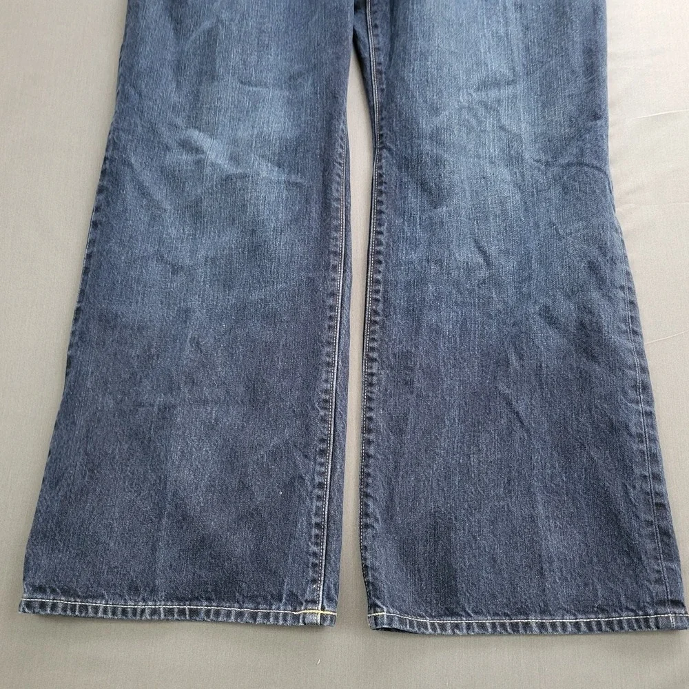 Old Navy Mens The Authentic Loose Fit Dark Wash Denim Blue Jeans 40x30 Y2K Skate
